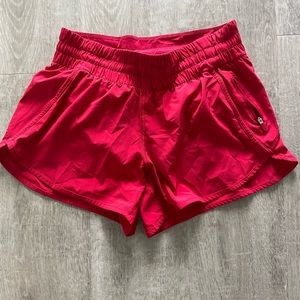 Lululemon red shorts size 10